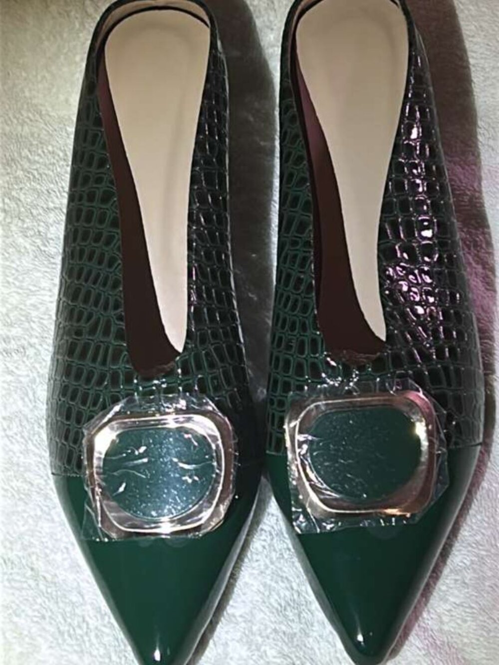 Gorgeous Slip-On Mule Green Women’s Shoes – Size 11